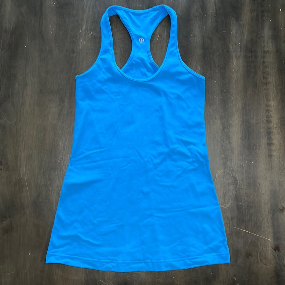 Blue lululemon tank top